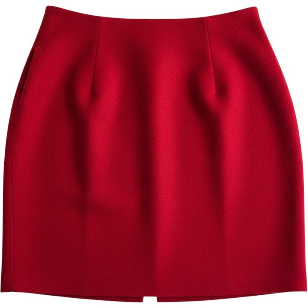 Talbots Woman Petites Red Wool Blend Pencil Skirt Size 20WP Straight Tailored